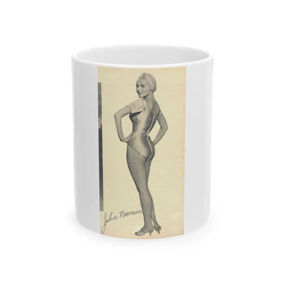 Julie Newmar #355 (Vintage Female Icon) White Coffee Mug-11oz-Go Mug Yourself