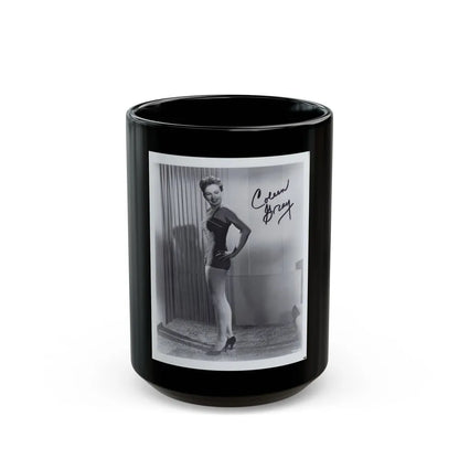 Coleen Gray #01 1 (Vintage Female Icon) Black Coffee Mug-15oz-Go Mug Yourself