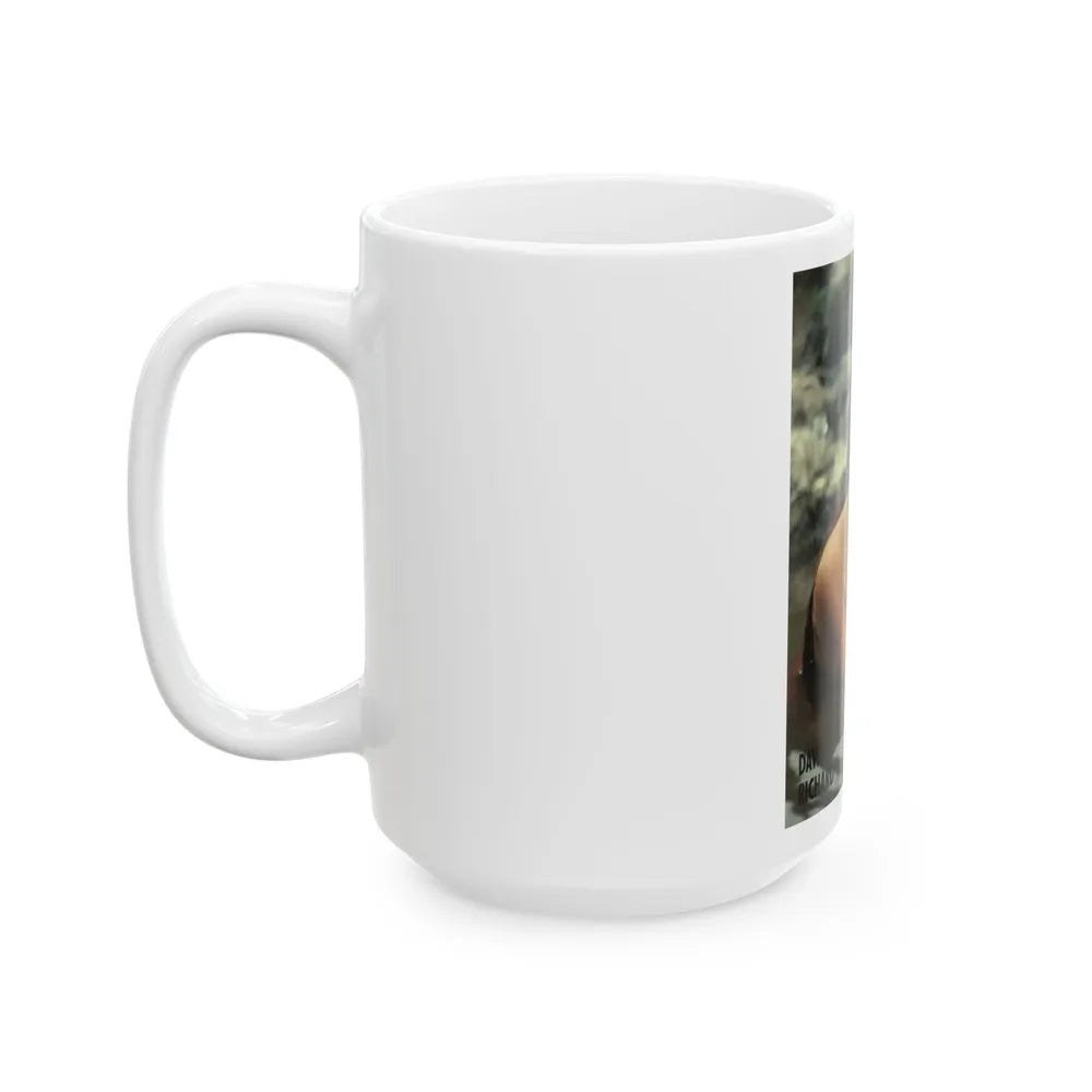 Dawn Richard #107 - Dawn on 2.5x3.5 Playboy Collector Card (Vintage Female Icon) White Coffee Mug-Go Mug Yourself