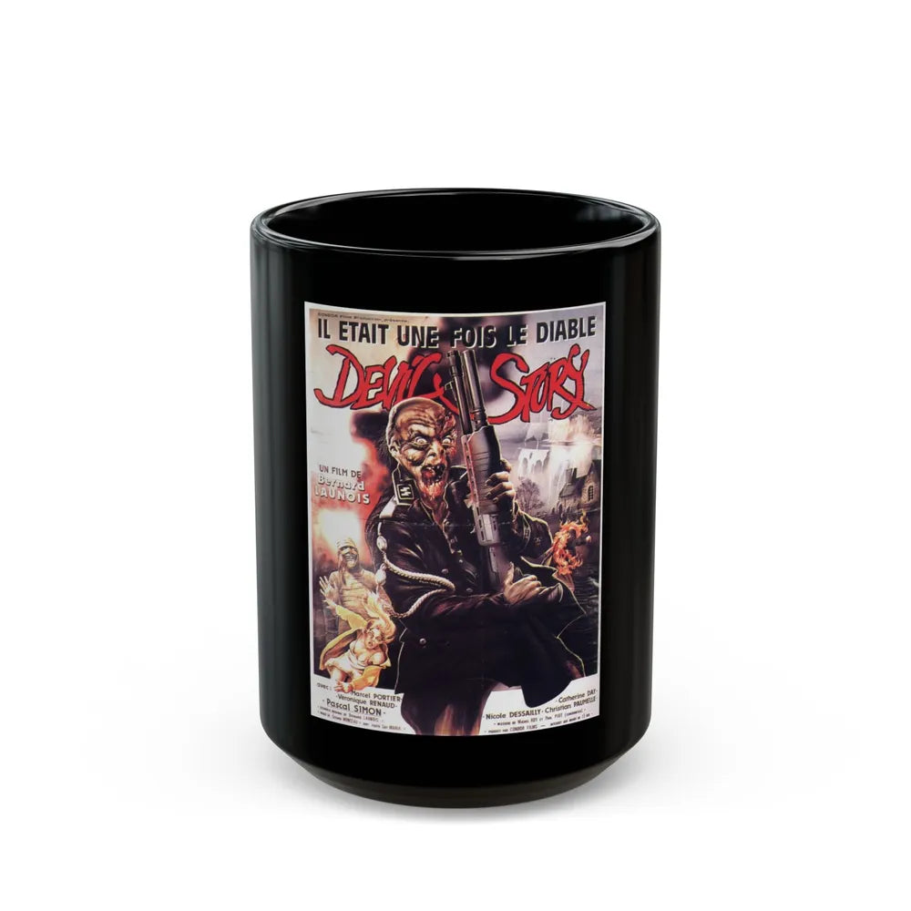 DEVIL'S STORY (NAZI ZOMBIE) 1986 Movie Poster - Black Coffee Mug-15oz-Go Mug Yourself