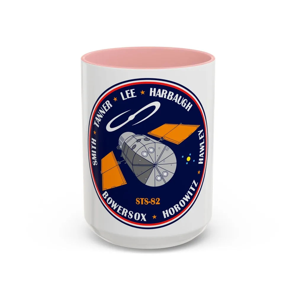 STS 82 (NASA) Accent Coffee Mug-15oz-Pink-Go Mug Yourself