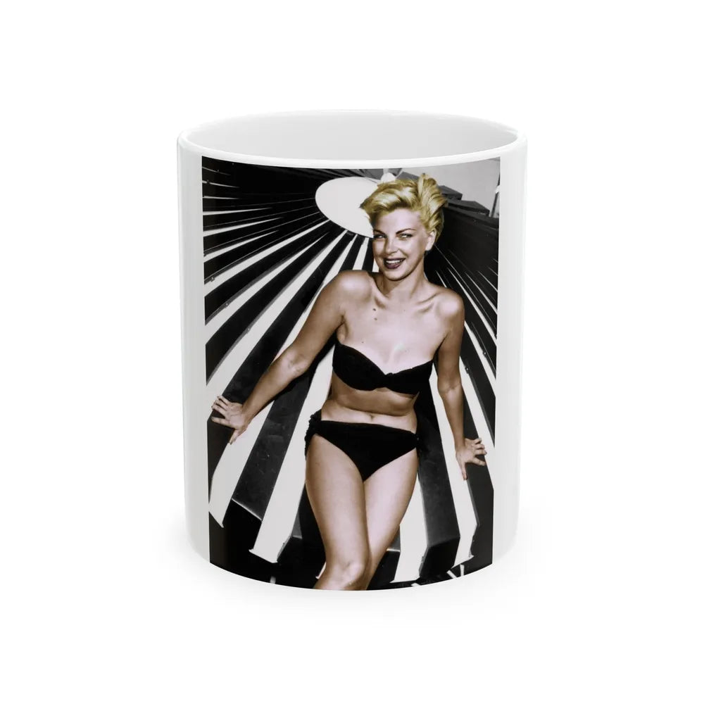 Barbara Nichols #84 (Vintage Female Icon) White Coffee Mug-11oz-Go Mug Yourself