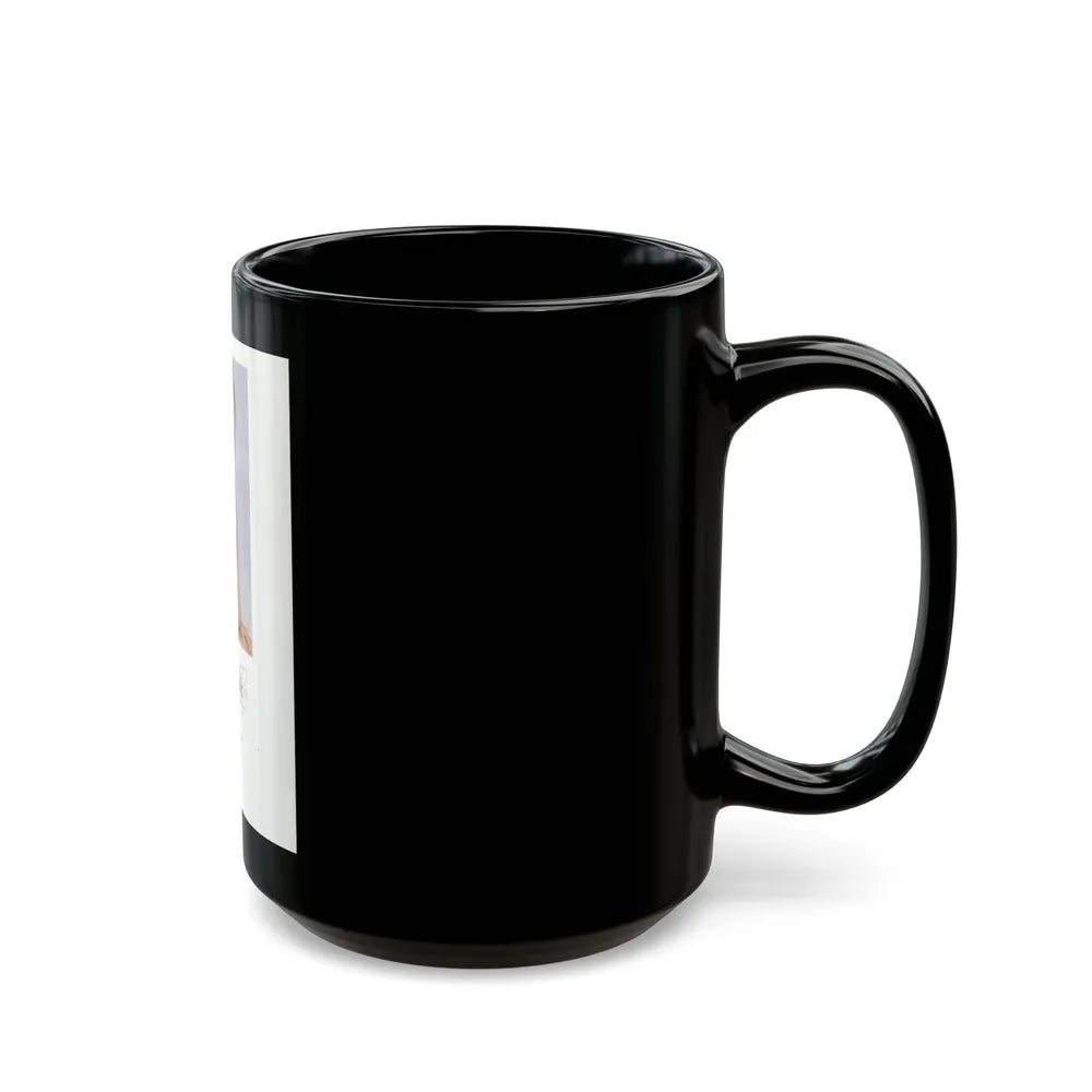 Linda Blair #184 - Partially Topless (Vintage Female Icon) Black Coffee Mug-Go Mug Yourself