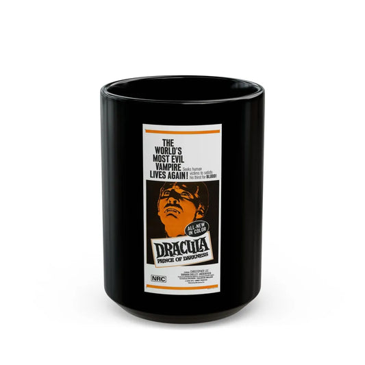 DRACULA PRINCE OF DARKNESS 1966 Movie Poster - Black Coffee Mug-15oz-Go Mug Yourself