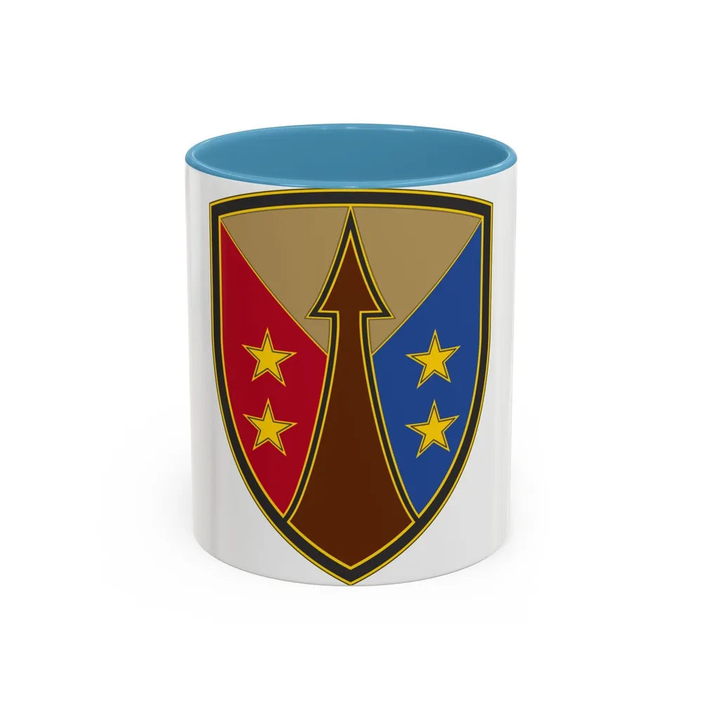 Reserve Sustainment Command (U.S. Army) Accent Coffee Mug-11oz-Light Blue-Go Mug Yourself