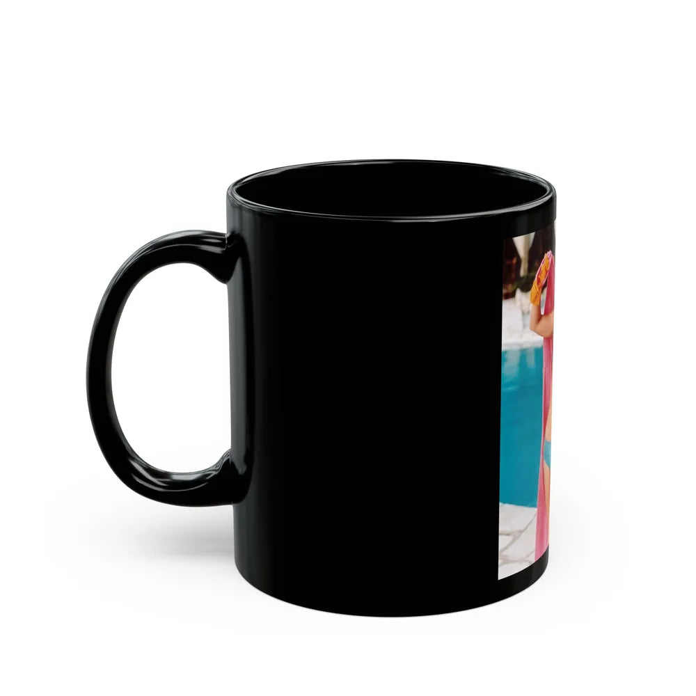 Jill St. John #08 (Vintage Female Icon) Black Coffee Mug-Go Mug Yourself