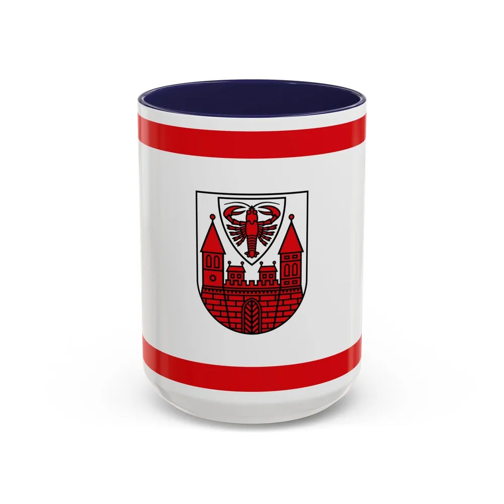 Flag of Cottbus Germany - Accent Coffee Mug-15oz-Navy-Go Mug Yourself