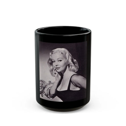 Greta Thyssen #54 (Vintage Female Icon) Black Coffee Mug-15oz-Go Mug Yourself