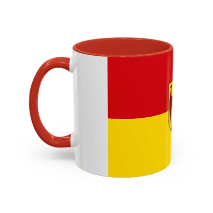 Flag of Burgenland Austria - Accent Coffee Mug-Go Mug Yourself