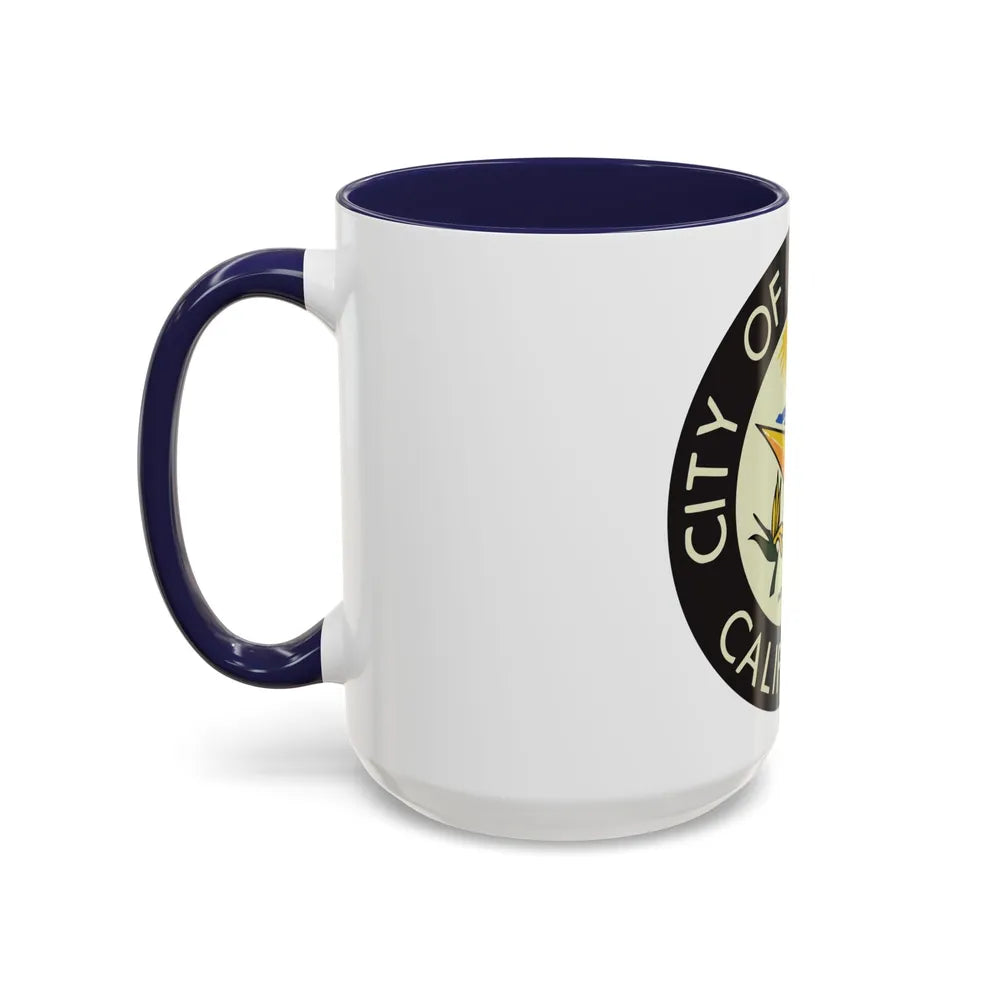 Seal of Carlsbad California - Accent Coffee Mug-Go Mug Yourself