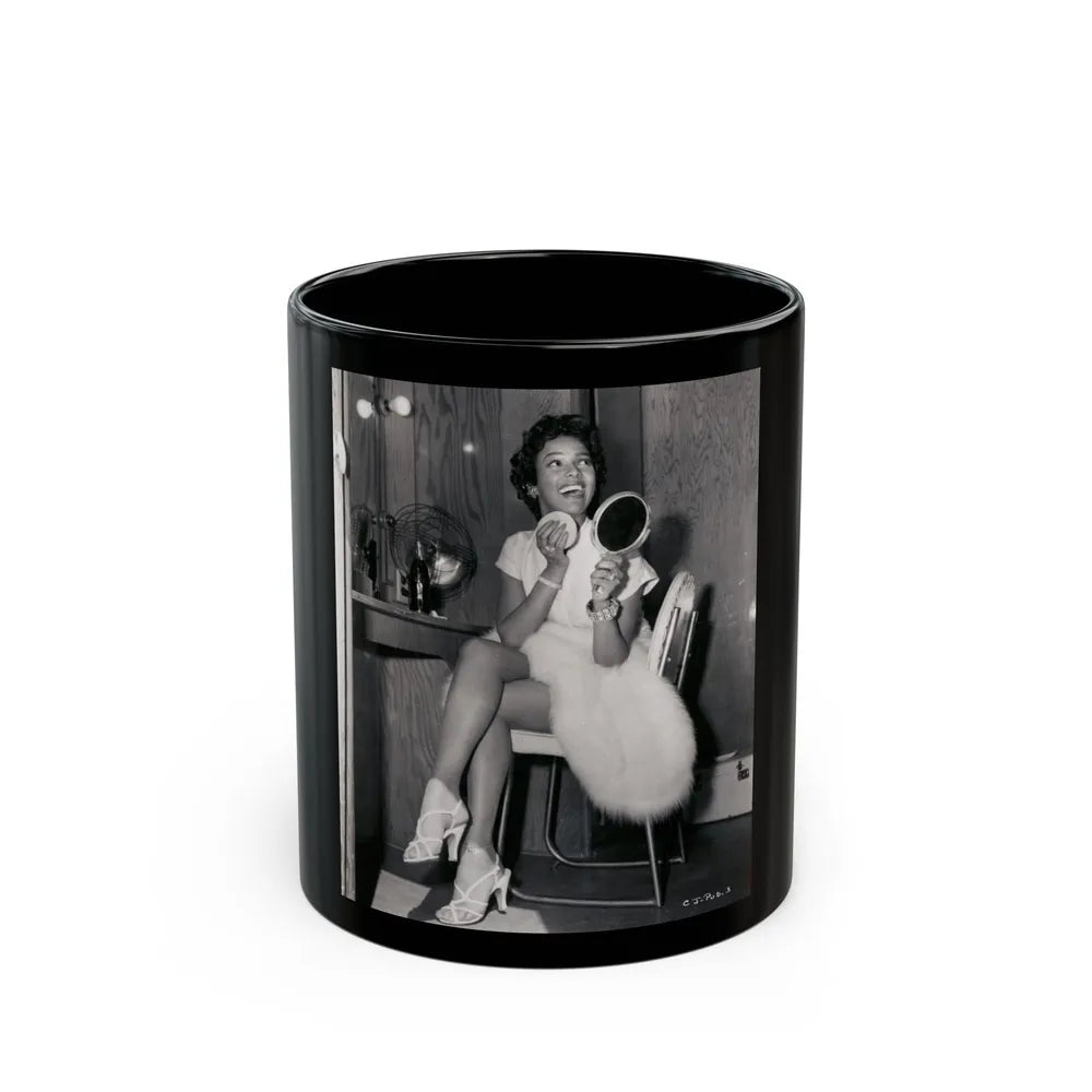 Dorothy Dandridge #54 (Vintage Female Icon) Black Coffee Mug-11oz-Go Mug Yourself