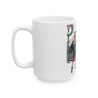 Collier's magazine cover, December 13th, 1952 - White Coffee Mug-Go Mug Yourself