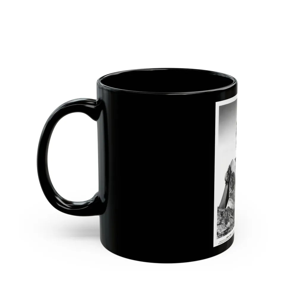 Karin Booth #12 (Vintage Female Icon) Black Coffee Mug-Go Mug Yourself