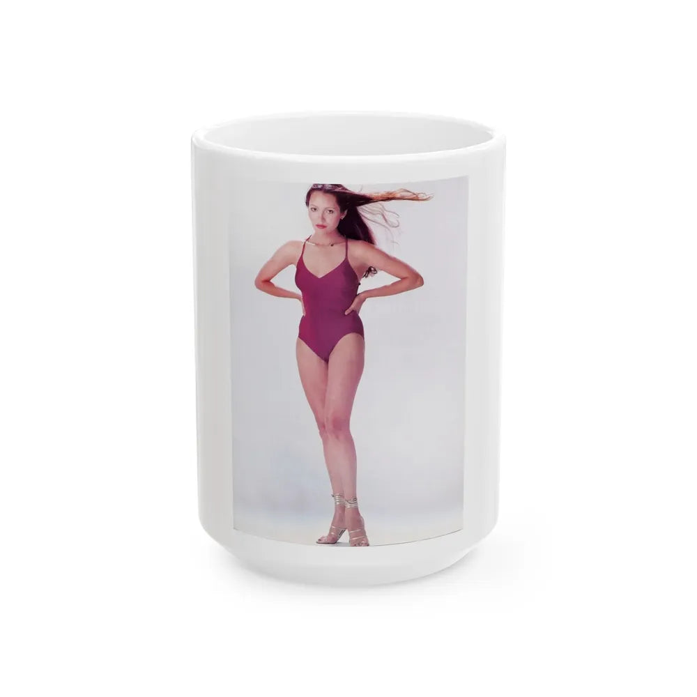 Barbara Carrera #125 (Vintage Female Icon) White Coffee Mug-15oz-Go Mug Yourself