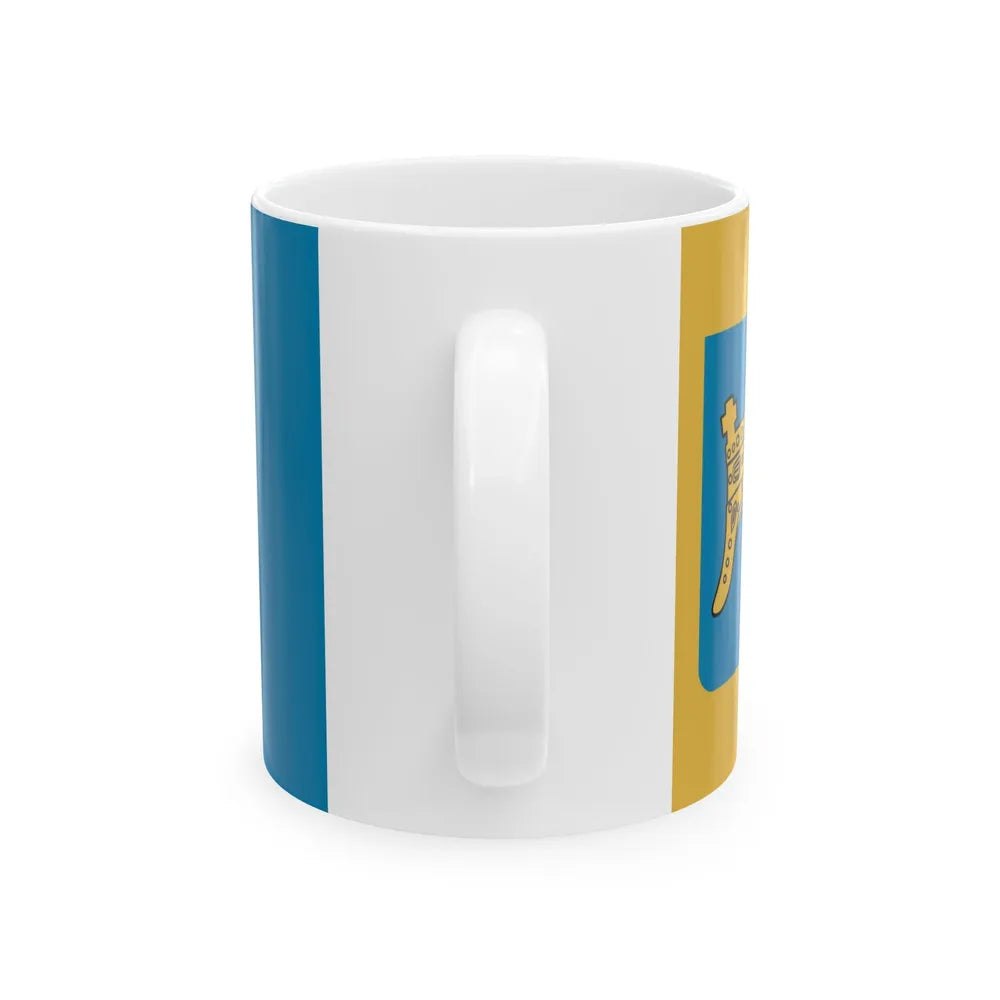 Flag of Split Dalmatia County Croatia - White Coffee Mug-Go Mug Yourself