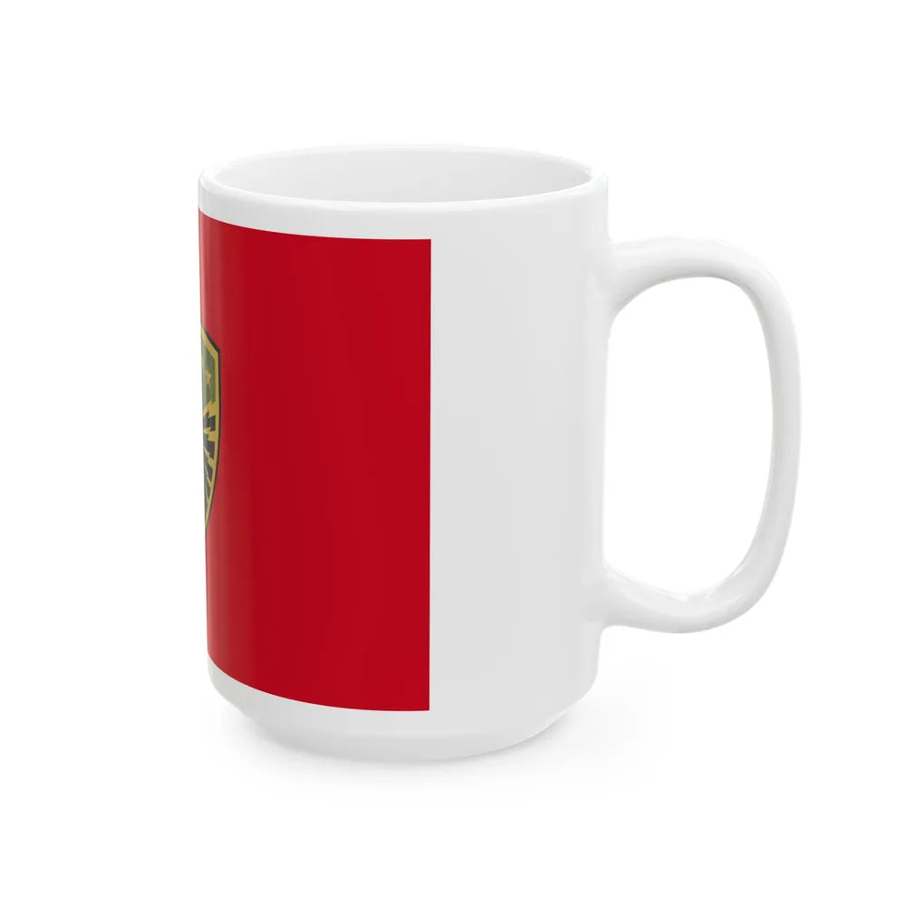 Flag of the Kosovo Security Force - White Coffee Mug-Go Mug Yourself