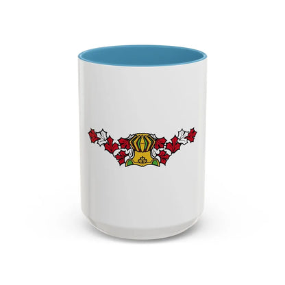 Canadian Helm - Accent Coffee Mug-15oz-Light Blue-Go Mug Yourself