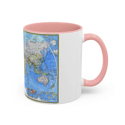 World Map (1981) (Map) Accent Coffee Mug-Go Mug Yourself