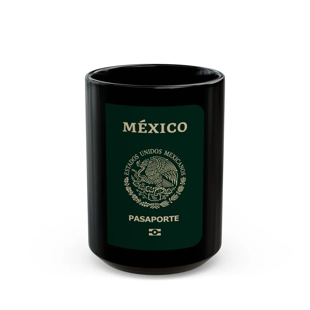 Mexican Passport - Black Coffee Mug-15oz-Go Mug Yourself