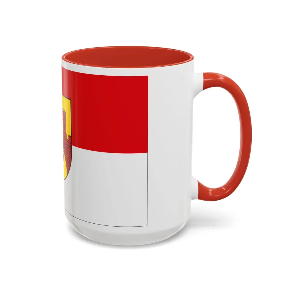 Flag of Bielefeld Germany - Accent Coffee Mug-Go Mug Yourself