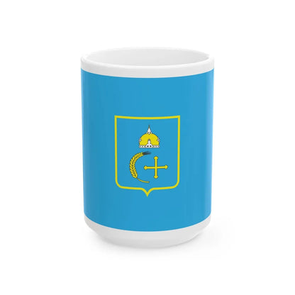 Flag of Sumy Oblast Ukraine - White Coffee Mug-15oz-Go Mug Yourself