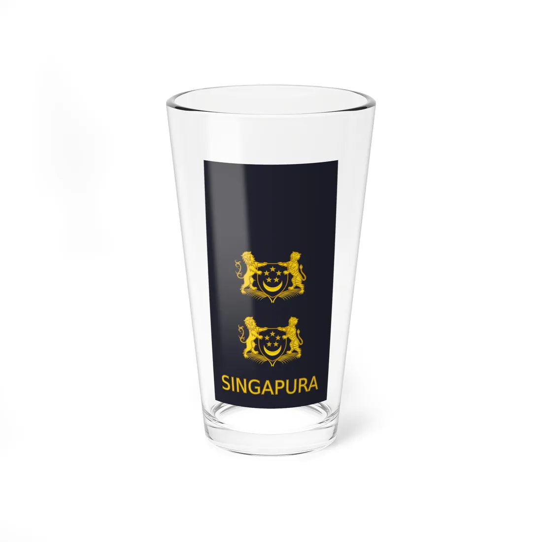 05 RSAF OF04a (Singapore) (Military Rank) Pint Glass 16oz 16oz - Go Mug Yourself