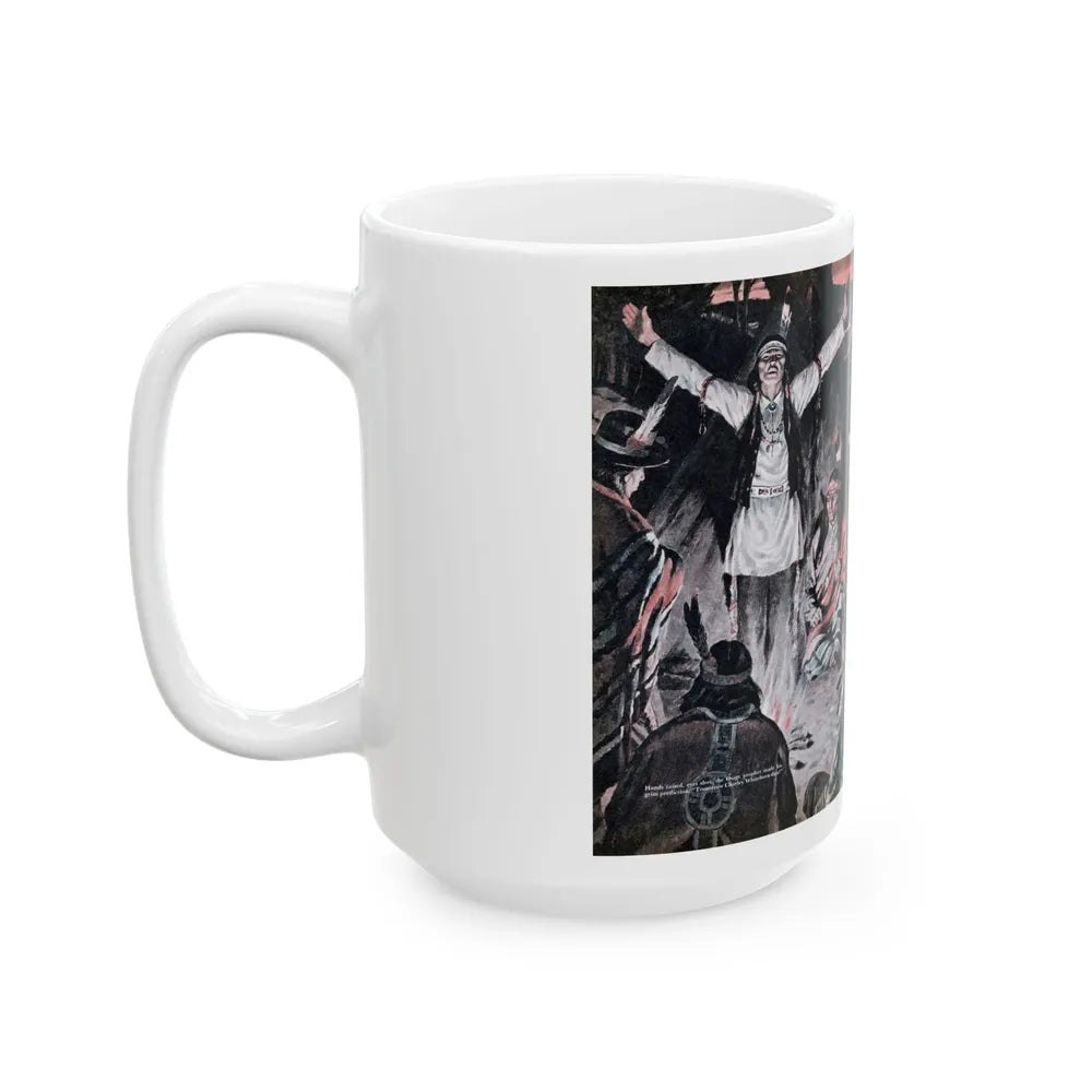 Chain of Murder, Cavalier, May 1953 - White Coffee Mug-Go Mug Yourself