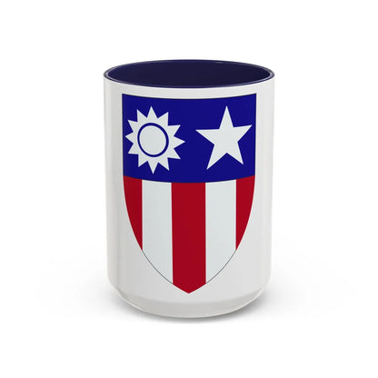 ChinaBurmaIndia Theater (U.S. Army) Accent Coffee Mug-15oz-Navy-Go Mug Yourself