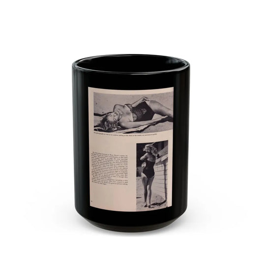 Eve Meyer #25 (Vintage Female Icon) Black Coffee Mug-15oz-Go Mug Yourself