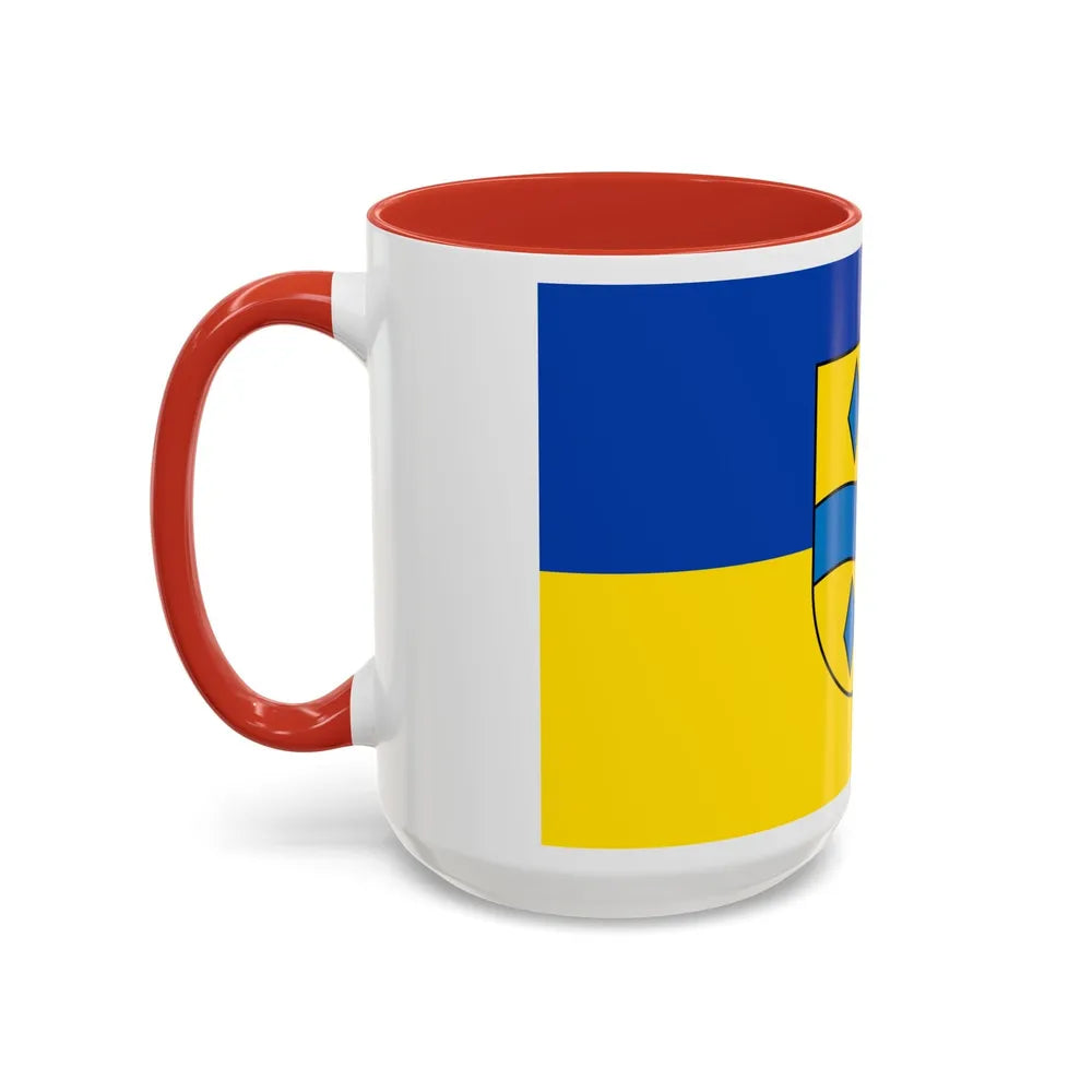 Flag of Enzkreis Germany - Accent Coffee Mug-Go Mug Yourself