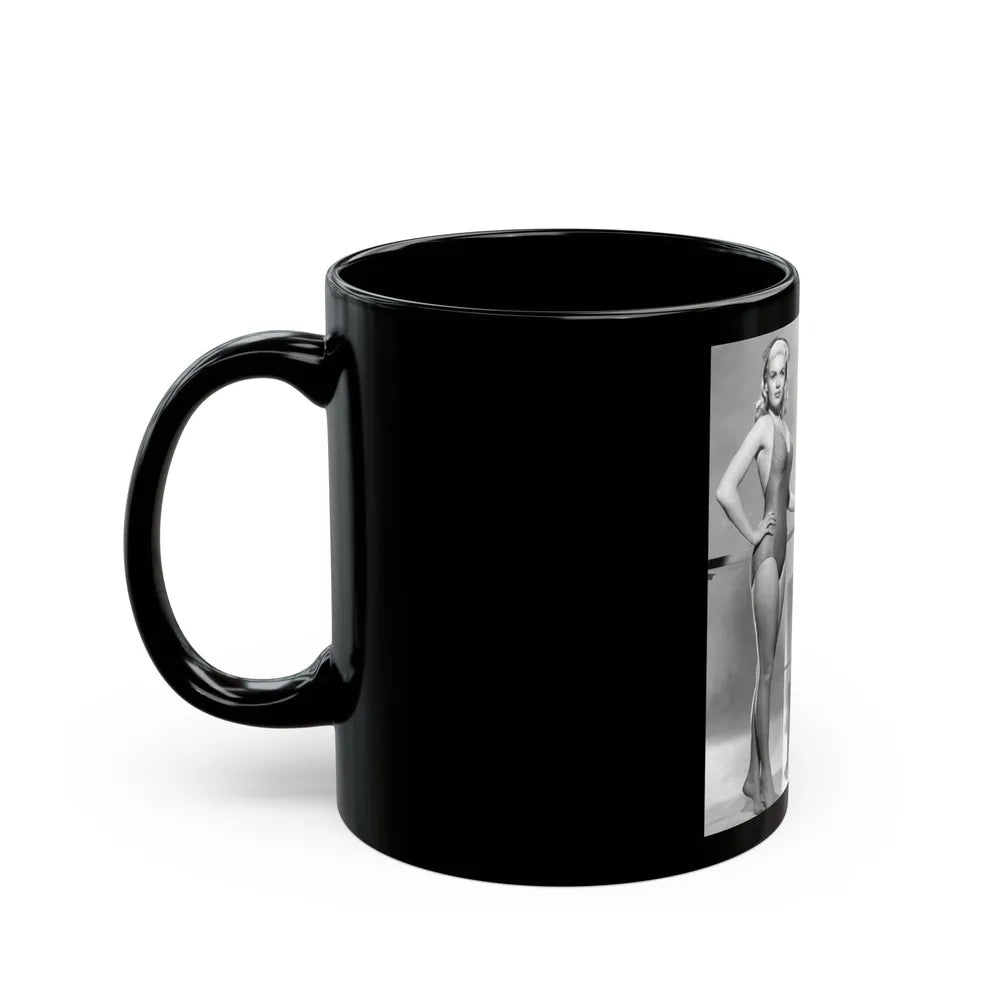 Jayne Mansfield #251 (Vintage Female Icon) Black Coffee Mug-Go Mug Yourself