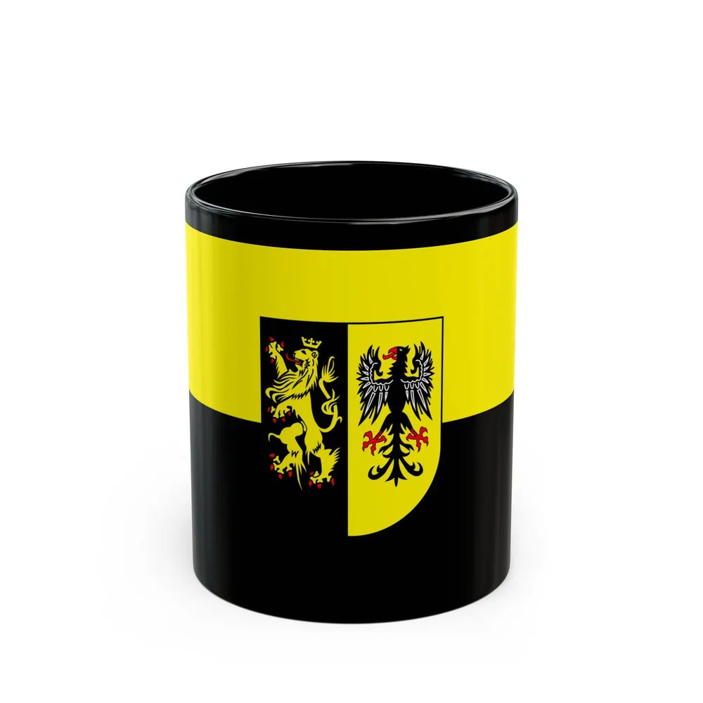 Flag of Vogtlandkreis Germany - Black Coffee Mug-11oz-Go Mug Yourself