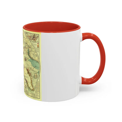 North Pole (1907) (Map) Accent Coffee Mug-Go Mug Yourself