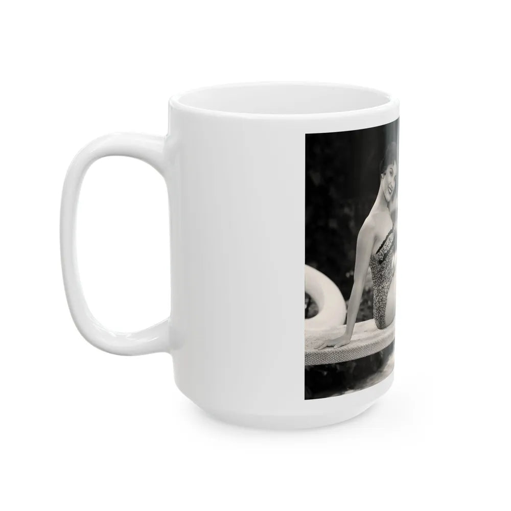 Debra Paget #370 (Vintage Female Icon) White Coffee Mug-Go Mug Yourself