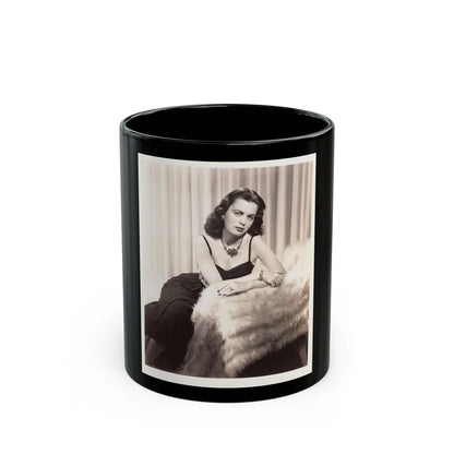 Faith Domergue #133 (Vintage Female Icon) Black Coffee Mug-11oz-Go Mug Yourself