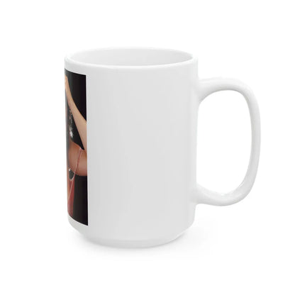 Linda Blair #281 (Vintage Female Icon) White Coffee Mug-Go Mug Yourself