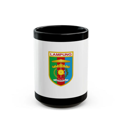 Flag of Lampung Indonesia - Black Coffee Mug-15oz-Go Mug Yourself