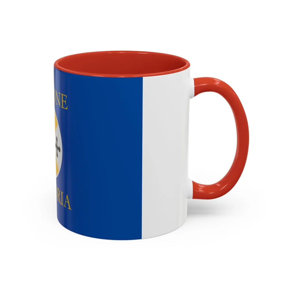 Flag of Calabria Italy - Accent Coffee Mug-Go Mug Yourself