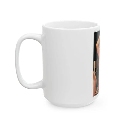 Linda Blair #226 - Partially Topless (Vintage Female Icon) White Coffee Mug-Go Mug Yourself