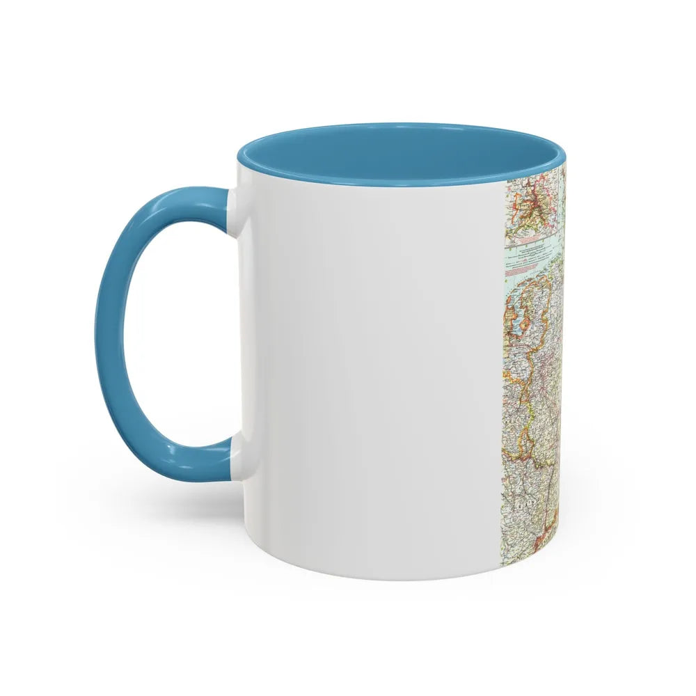 Germany (1959) (Map) Accent Coffee Mug-Go Mug Yourself