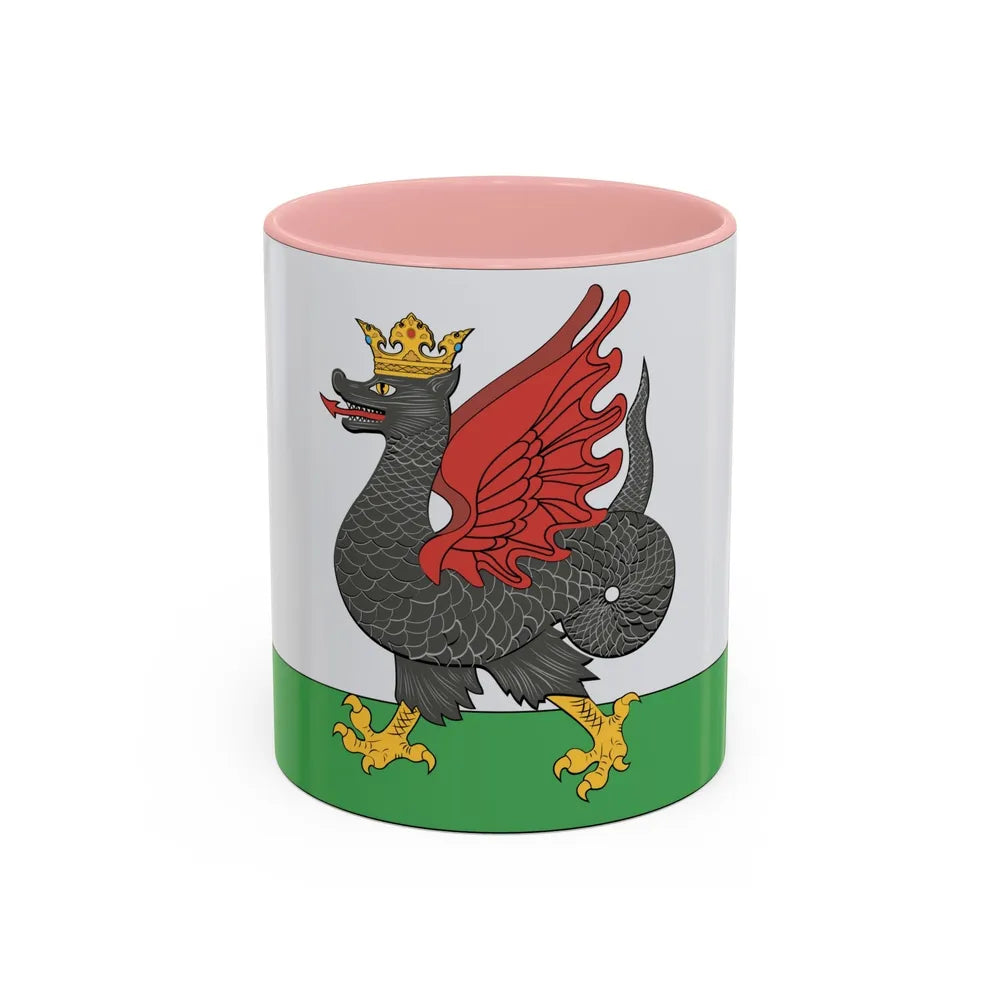 Flag of Kazan Russia - Accent Coffee Mug-11oz-Pink-Go Mug Yourself