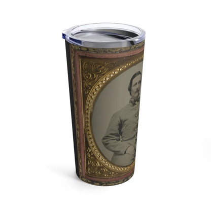 Unidentified Soldier In Confederate Uniform With Photograph Case (U.S. Civil War) Tumbler 20oz-Go Mug Yourself