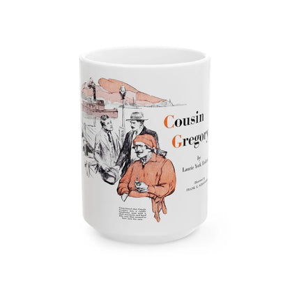 Cousin Gregory, American Boy, July 1933 - White Coffee Mug-15oz-Go Mug Yourself