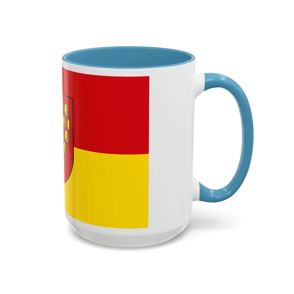 Flag of Bentheim Germany - Accent Coffee Mug-Go Mug Yourself