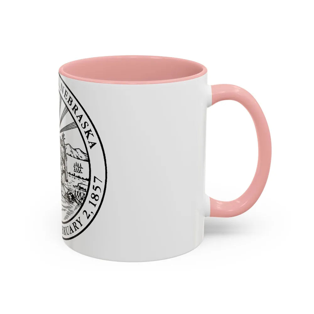 Seal of Omaha Nebraska - Accent Coffee Mug-Go Mug Yourself