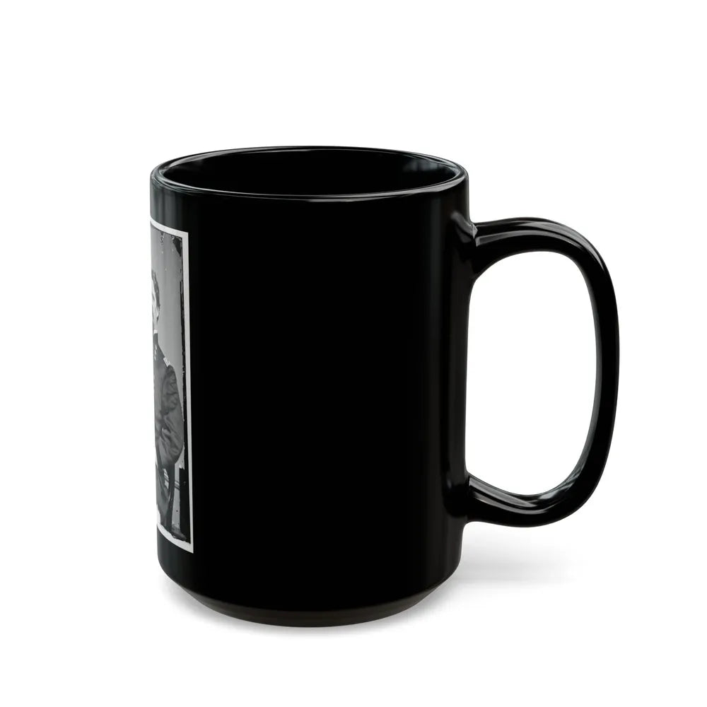 Portrait Of Maj. Gen. Winfield S. Hancock, Officer Of The Federal Army (U.S. Civil War) Black Coffee Mug-Go Mug Yourself