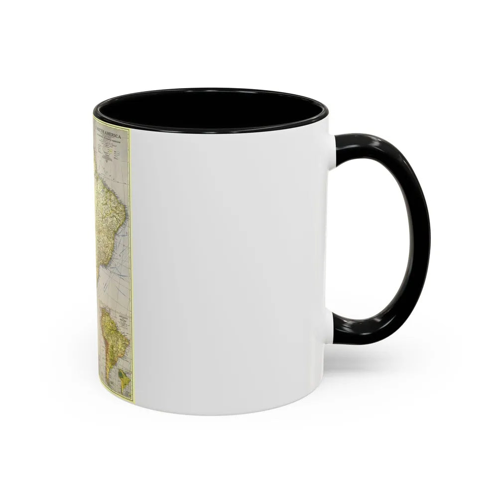 South America (1937) (Map) Accent Coffee Mug-Go Mug Yourself