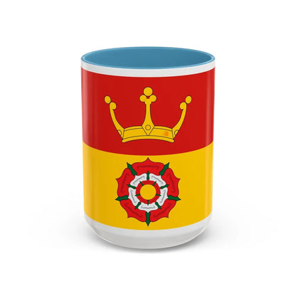 Flag of Hampshire UK - Accent Coffee Mug-15oz-Light Blue-Go Mug Yourself