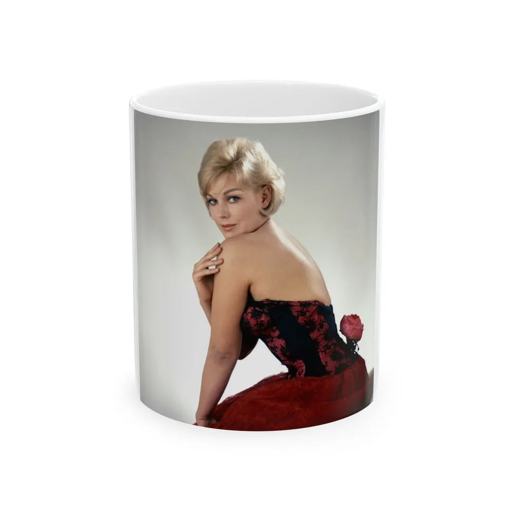 Kim Novak #331 (Vintage Female Icon) White Coffee Mug-11oz-Go Mug Yourself