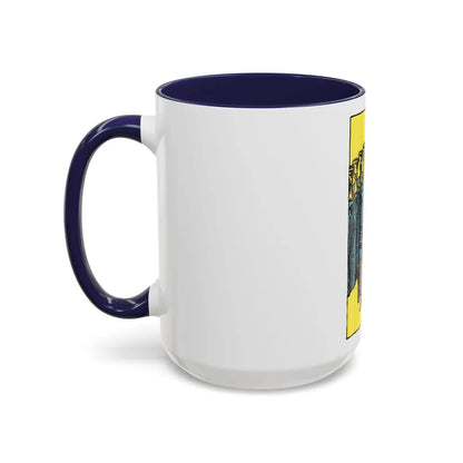 The 9 of Cups (Tarot Card) Accent Coffee Mug-Go Mug Yourself